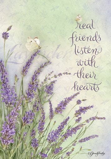 Lavender Outdoor Flag-Large - 28 x 40 by Jane Shasky Main Image
