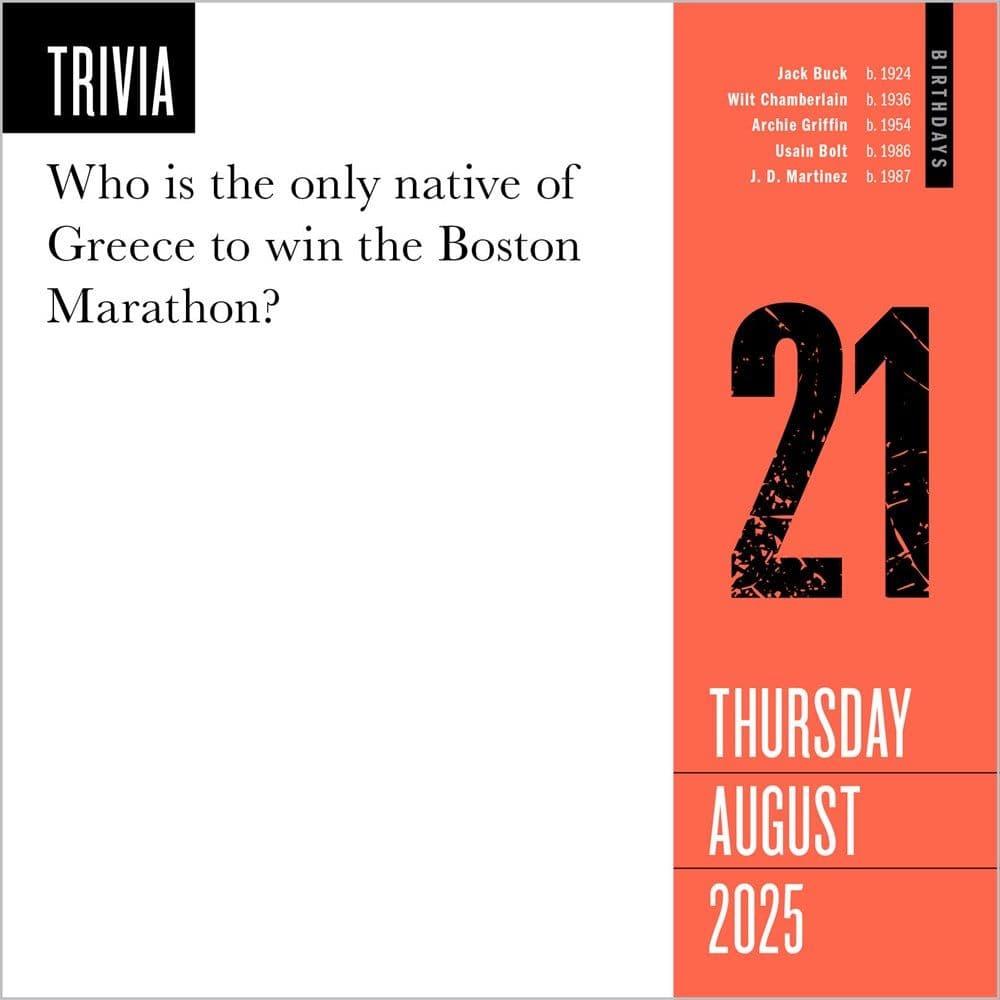 Sports 365 Facts 2025 Page-a-Day Desk Calendar Fourth Alternate Image