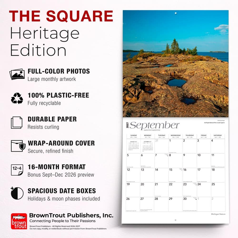 Michigan Nature 2027 Wall Calendar Fifth Alternate Image