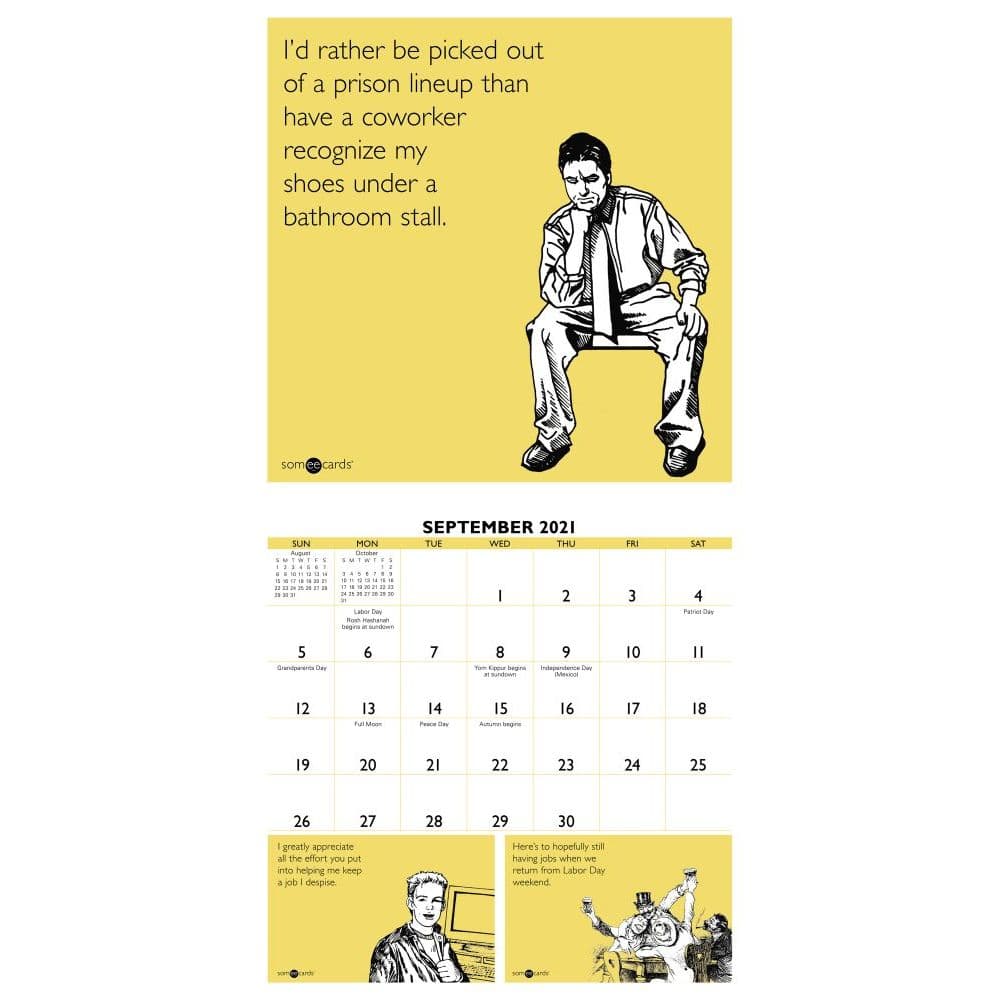 Someecards Office Mini Wall Calendar