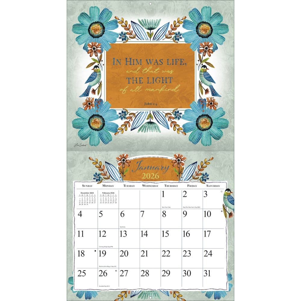 Forever Faithful 2026 Wall Calendar by Lori Siebert_ALT1