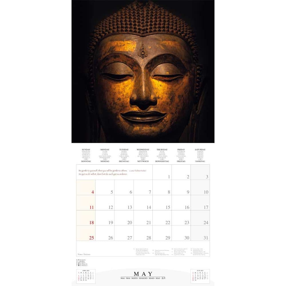 Buddhas Smile 2025 Wall Calendar Fifth Alternate Image width="1000" height="1000"