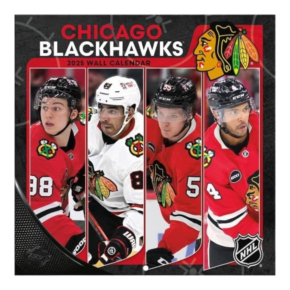 NHL Chicago Blackhawks 2025 Mini Wall Calendar