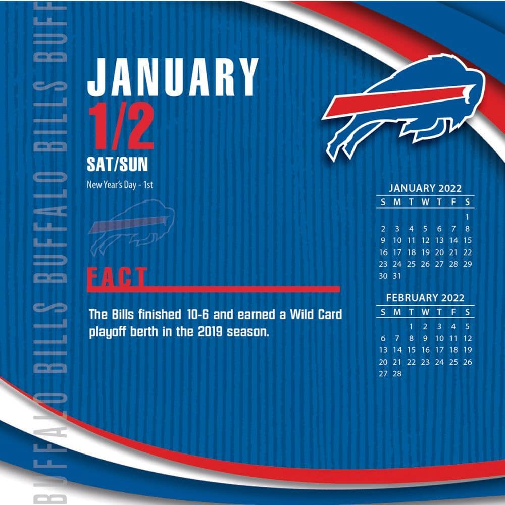 Nfl Buffalo Bills 2022 Desk Calendar - Calendars.com