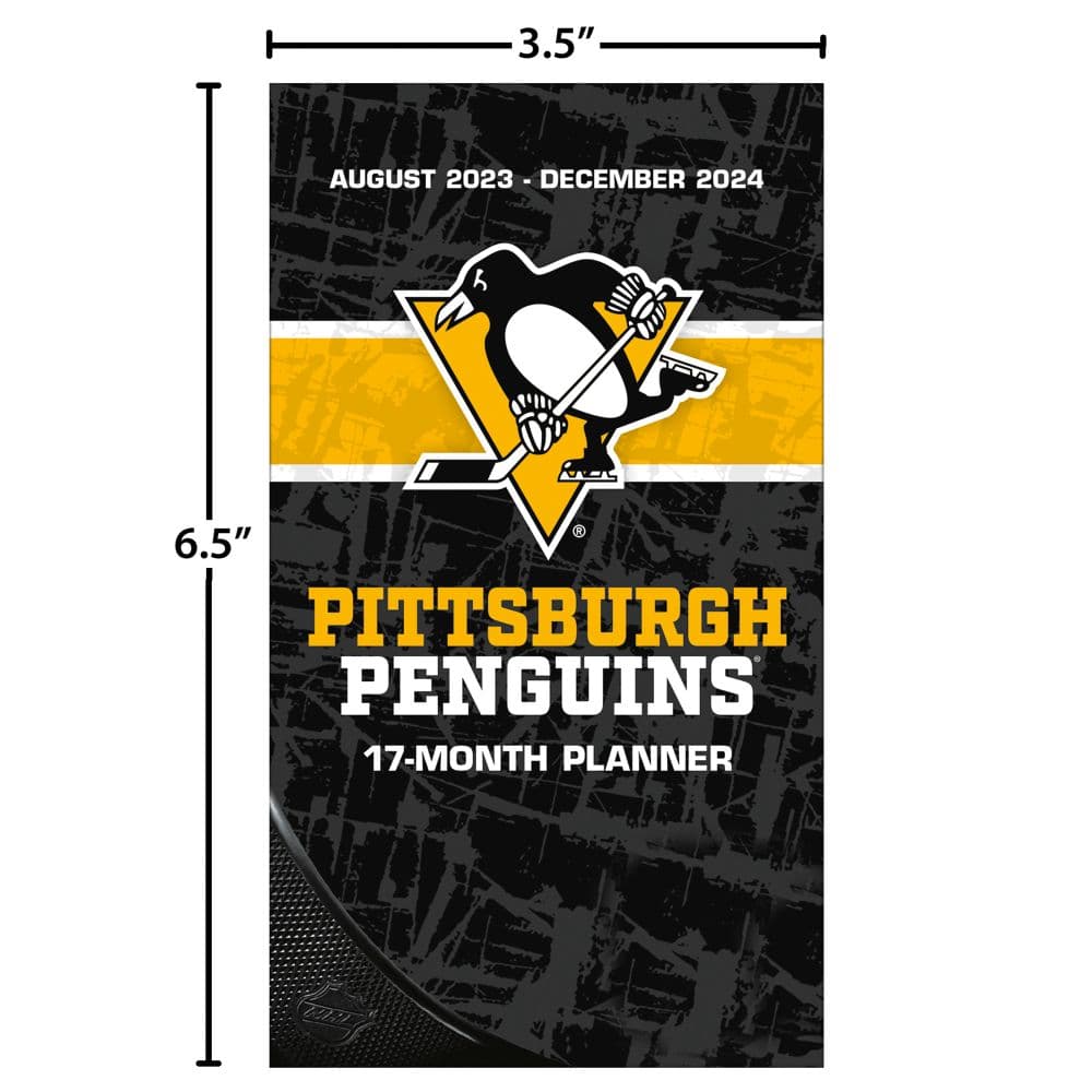 Pittsburgh Penguins 17 Month 2024 Pocket Planner