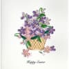 image Purple Flowers Easter Basket Card First Alternate Image