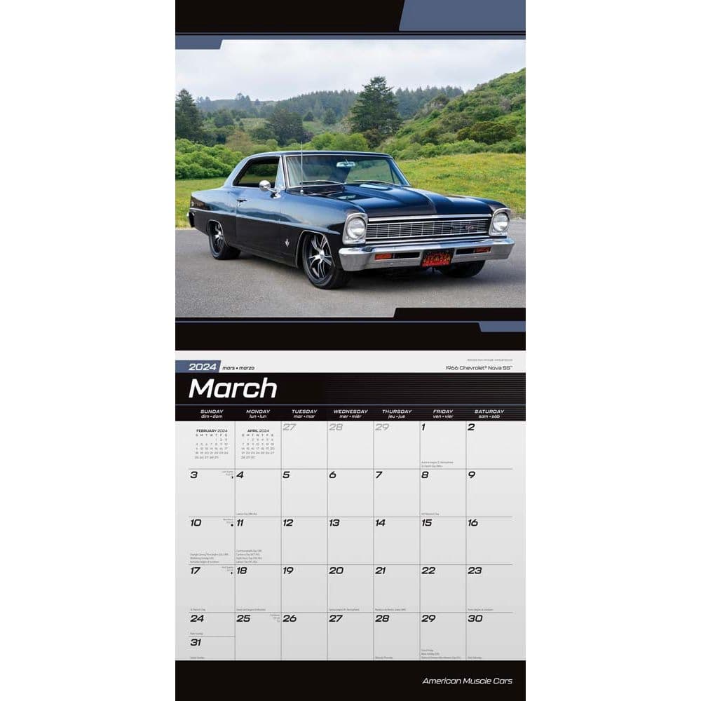 American Muscle Cars 2024 Wall Calendar Second Alternate Image width=&quot;1000&quot; height=&quot;1000&quot;