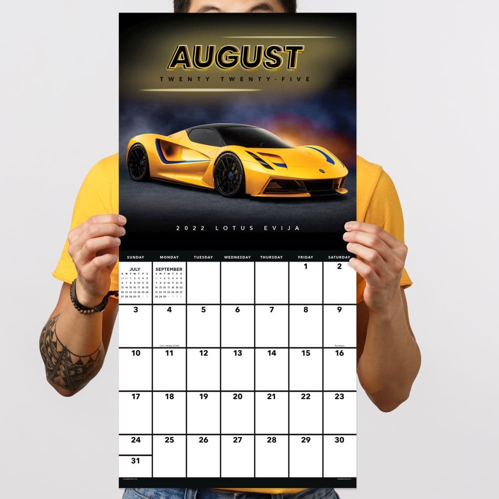 Dream Cars 2025 Wall Calendar Fourth Alternate Image