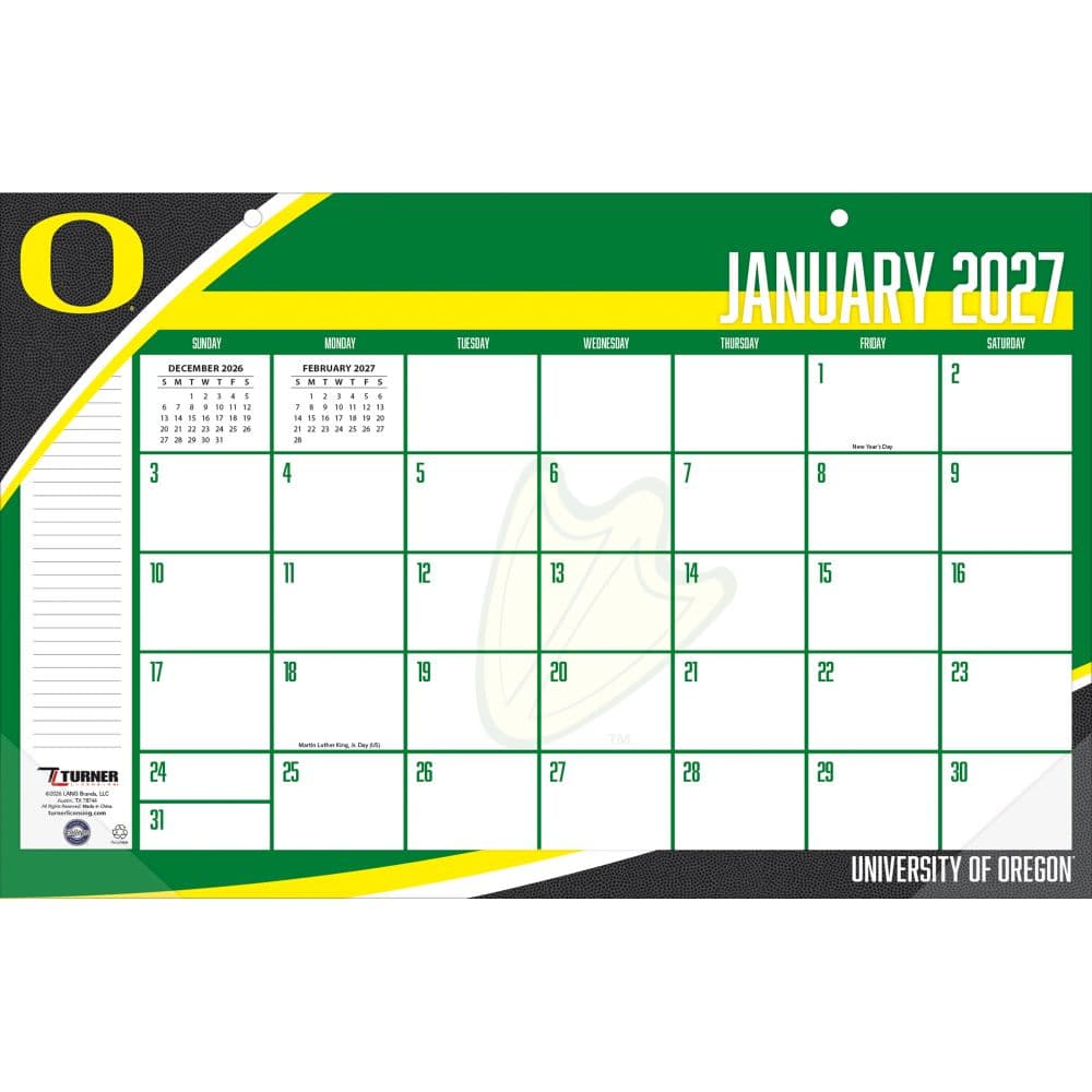 Oregon Ducks 2027 Desk Pad 17" X 11" First Alternate Image