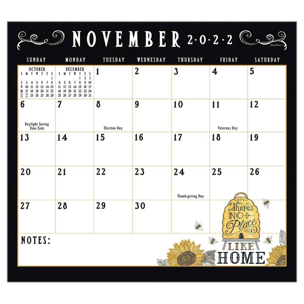 The Legacy Bee-u-tiful Life 2022 Magnetic Calendar Pad
