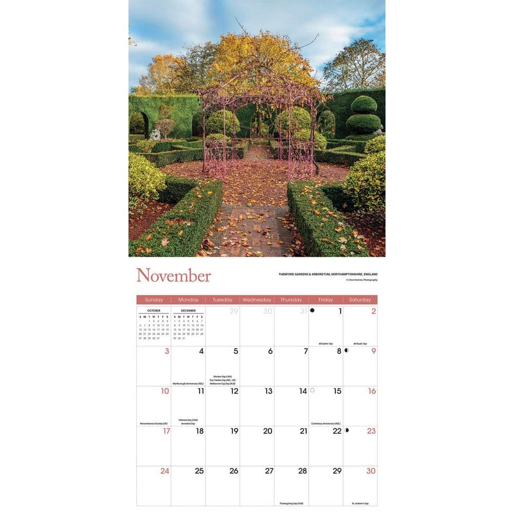 Country Gardens 2024 Wall Calendar
