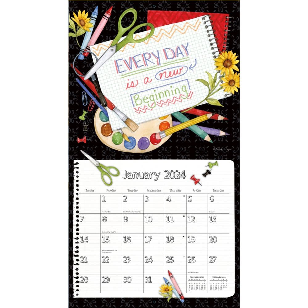 Schoolhouse 2024 Wall Calendar