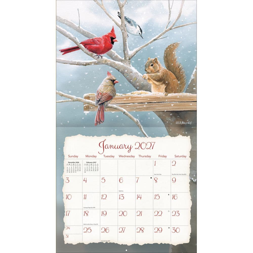 Songbirds 2027 Wall Calendar by Susan Bourdet Second Alternate Image