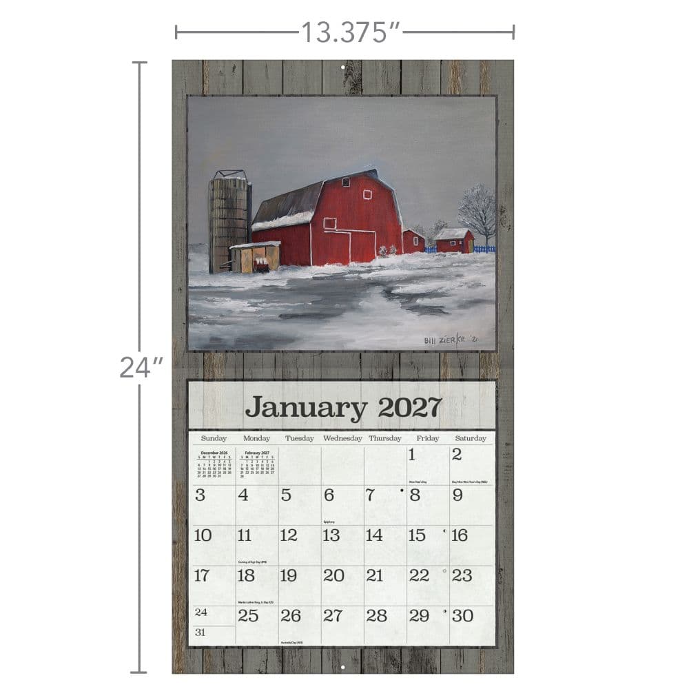 On the Farm 2027 Wall Calendar by Bill Zierke Third Alternate Image