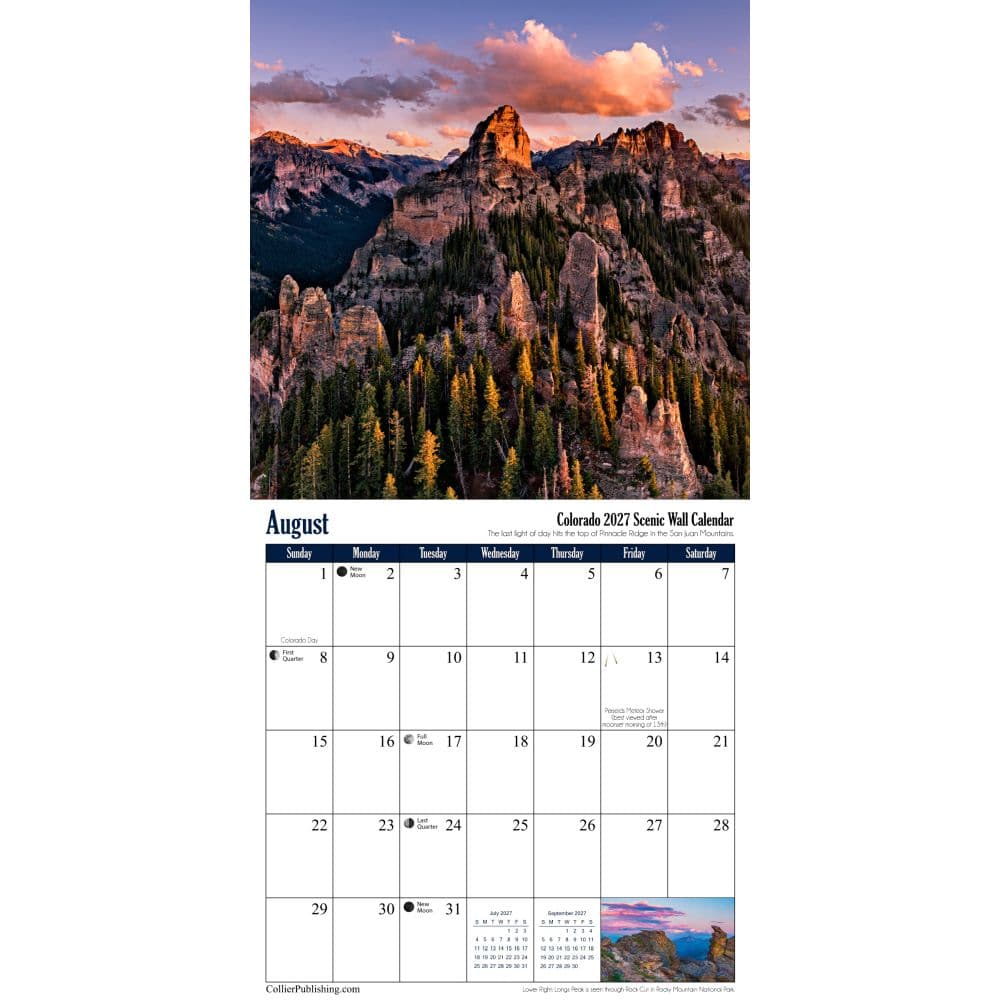 Colorado 2027 Wall Calendar Fourth Alternate Image