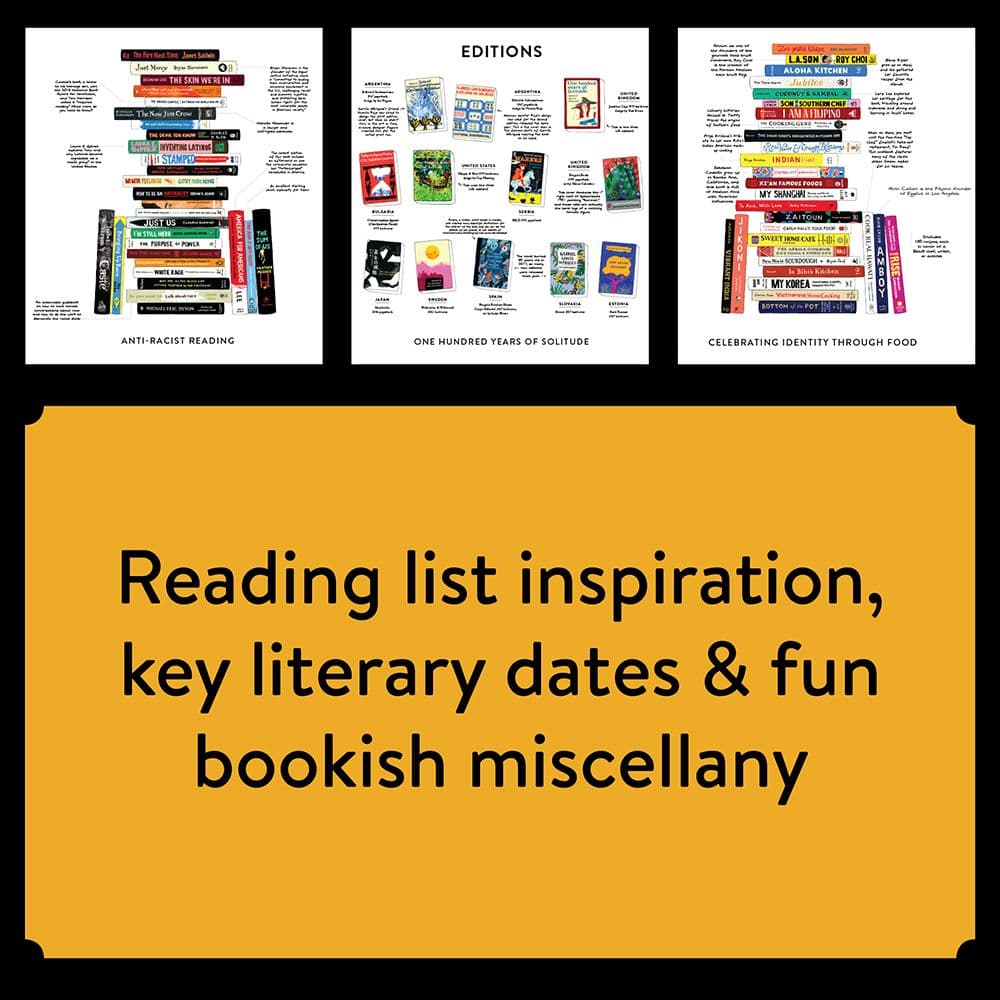 Bibliophile Diverse Spines 2024 Wall Calendar - Calendars.com