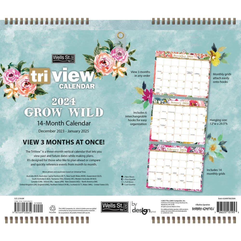Grow Wild Triview 2024 Wall Calendar First Alternate Image width=&quot;1000&quot; height=&quot;1000&quot;