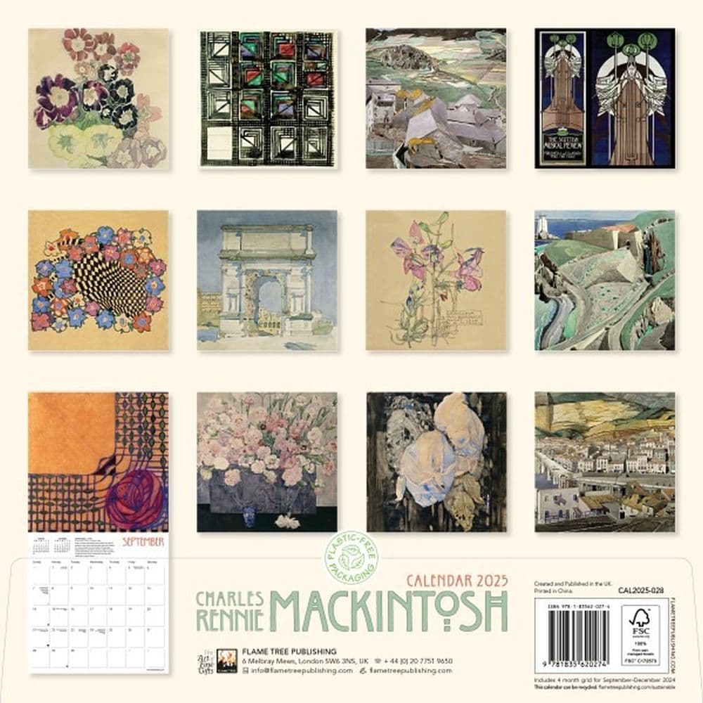 Mackintosh 2025 Wall Calendar First Alternate Image