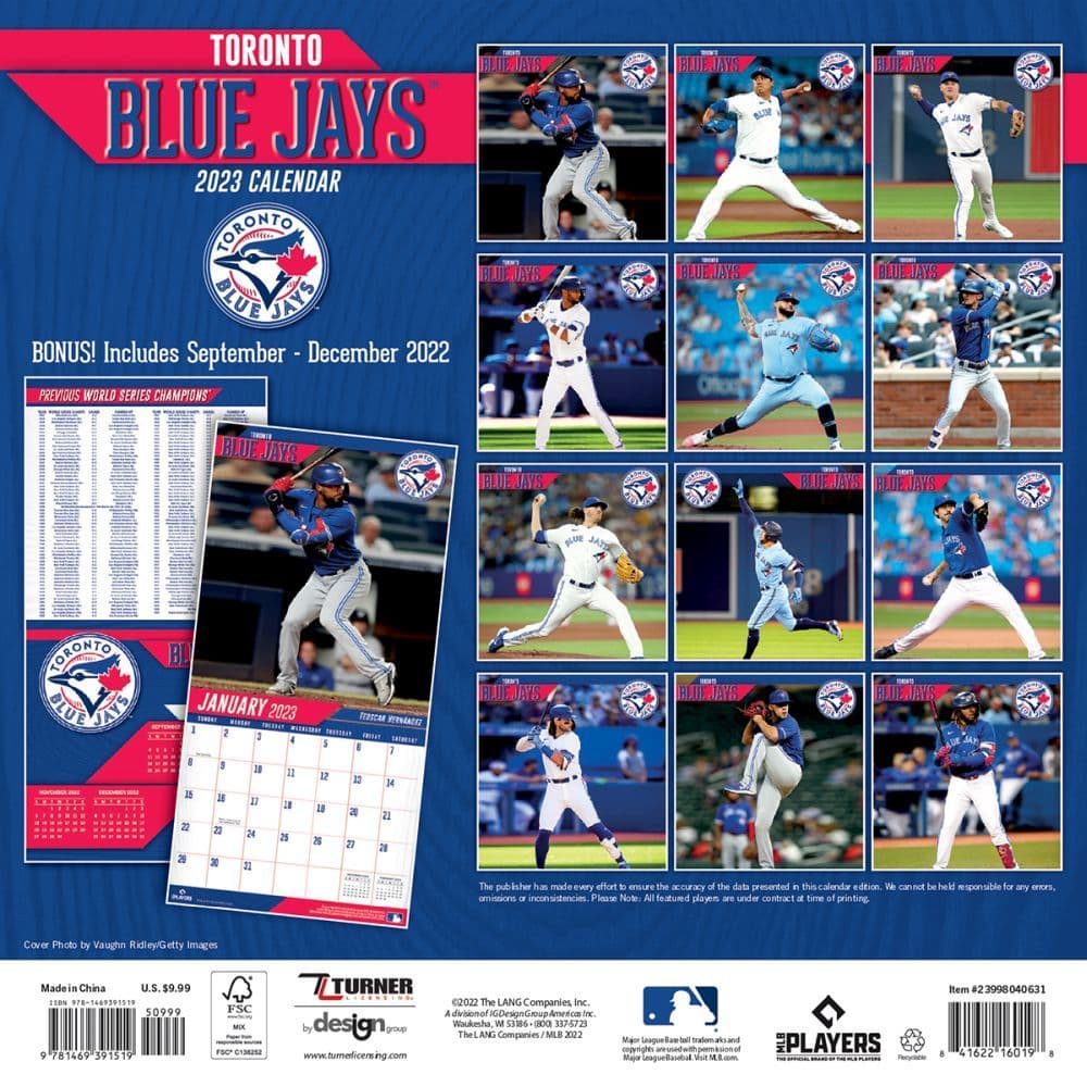 MLB Toronto Blue Jays Mini Calendar