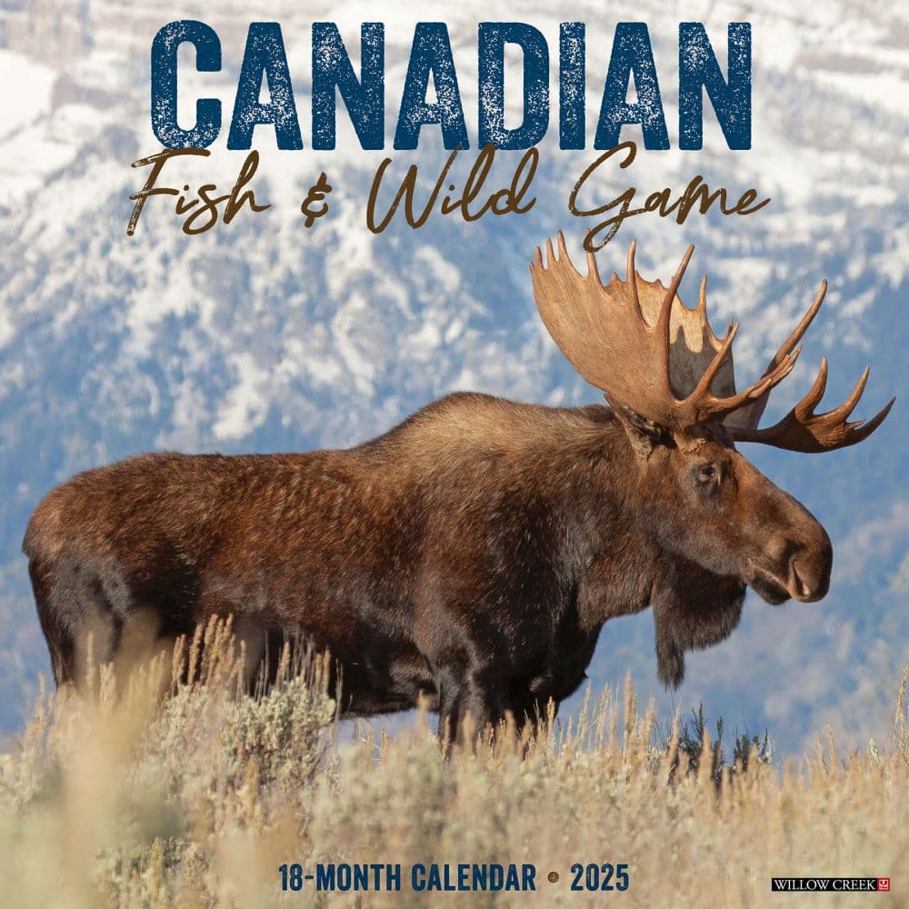 Canadian Fish and Wild Game 2025 Wall Calendar