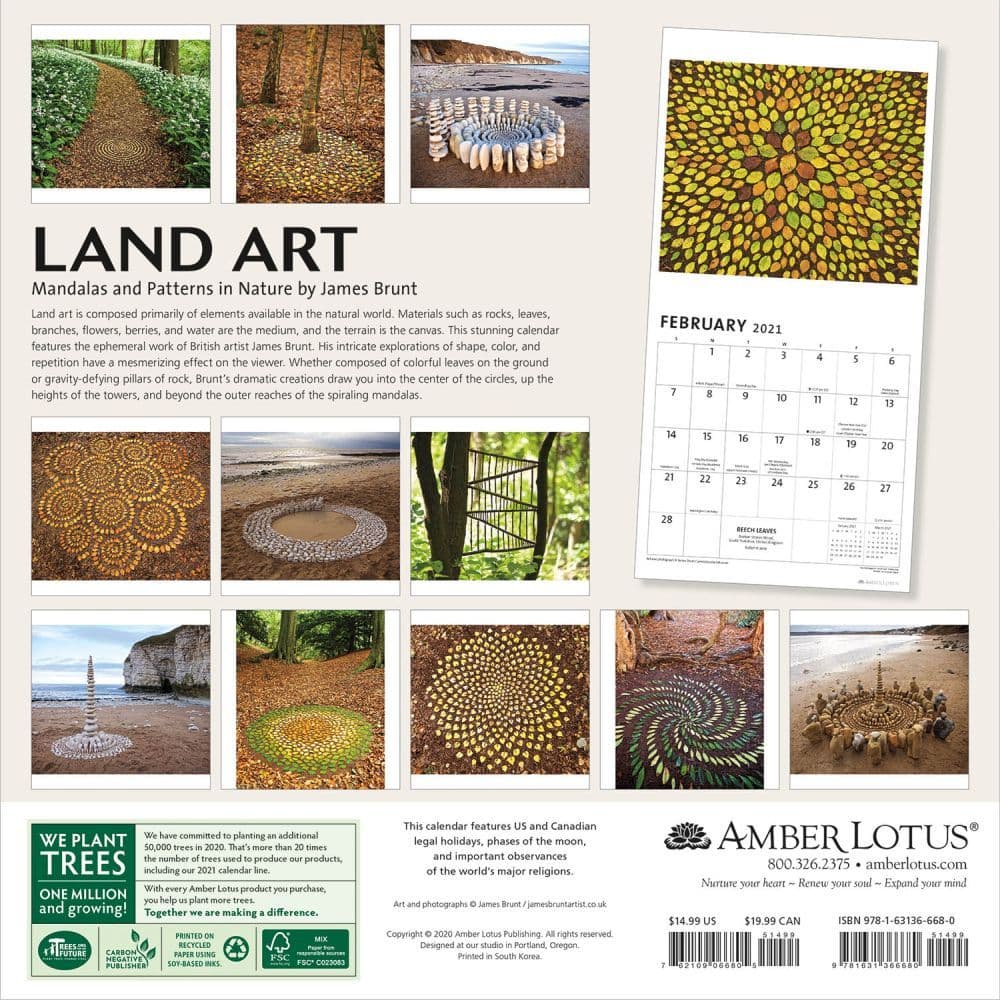 Download Land Art Wall Calendar Calendars Com