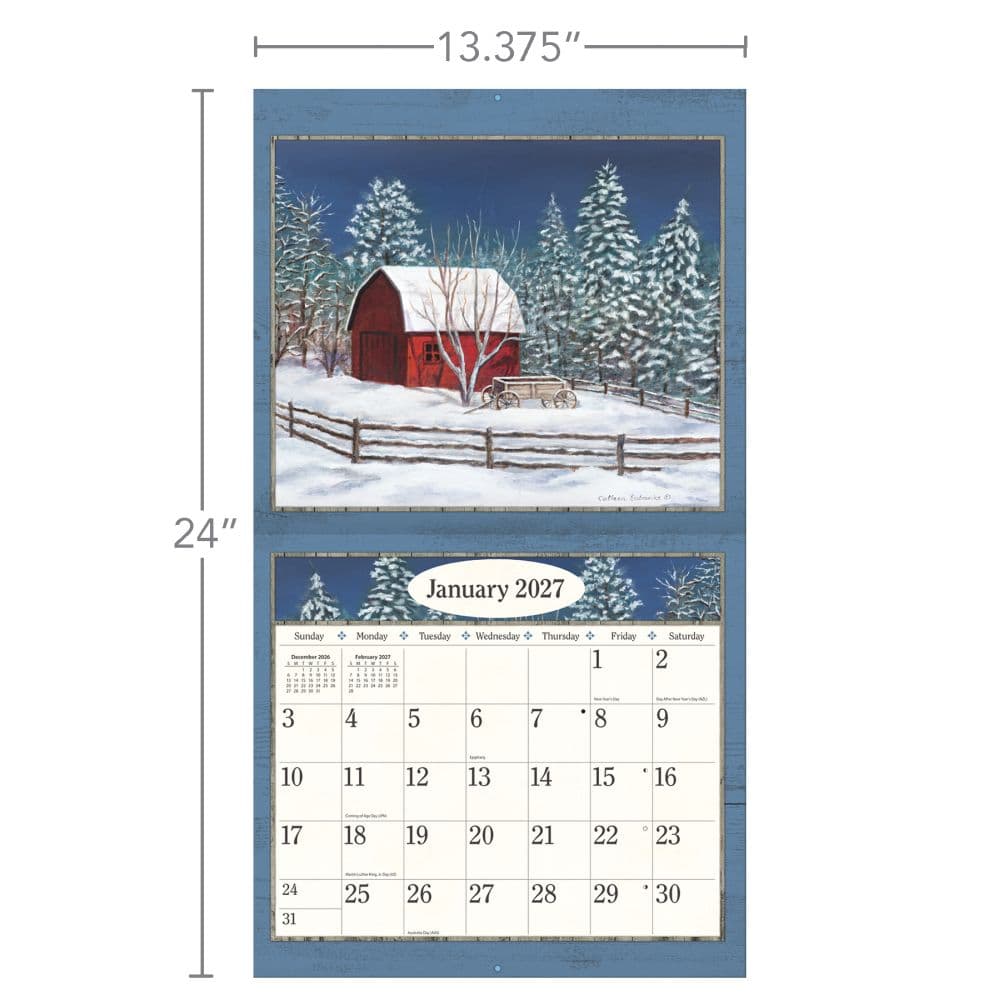 Country Living 2027 Wall Calendar by Colleen Eubanks Third  Alternate Image