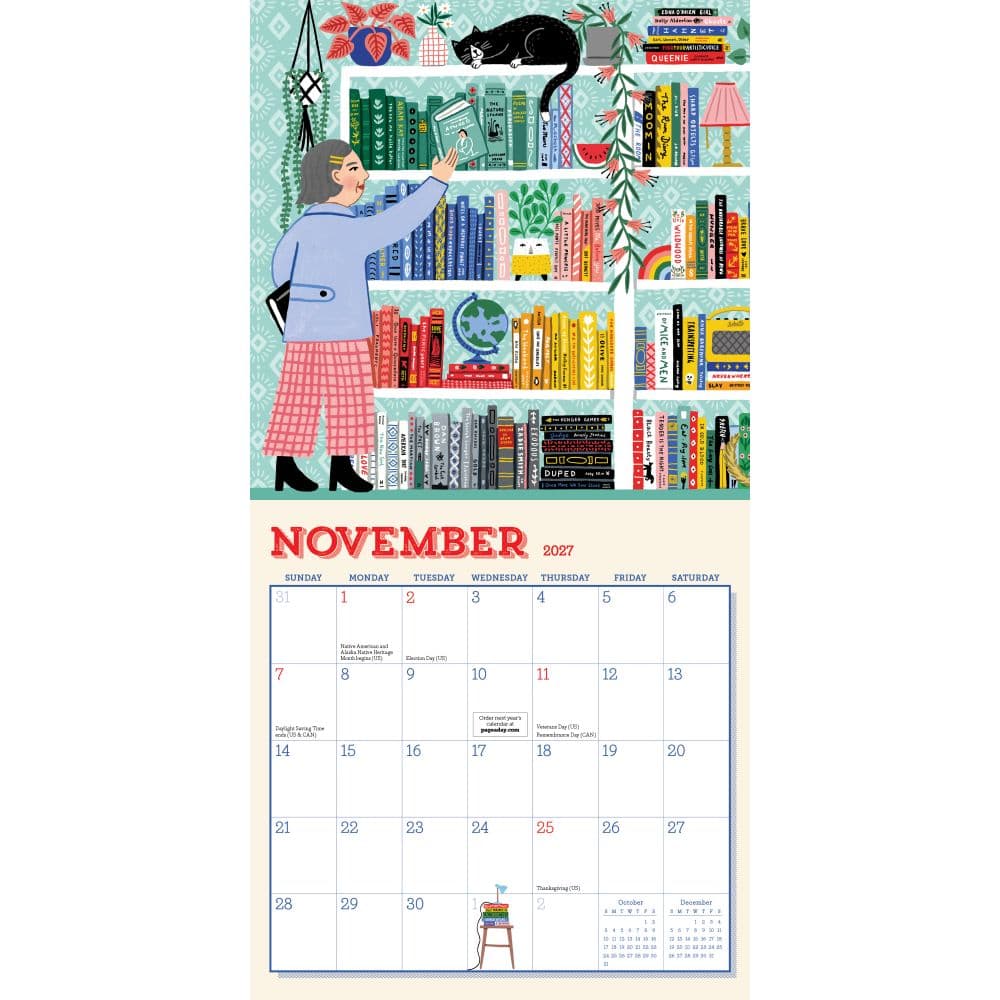 Book Nerd 2027 Mini Wall Calendar Fourth Alternate Image