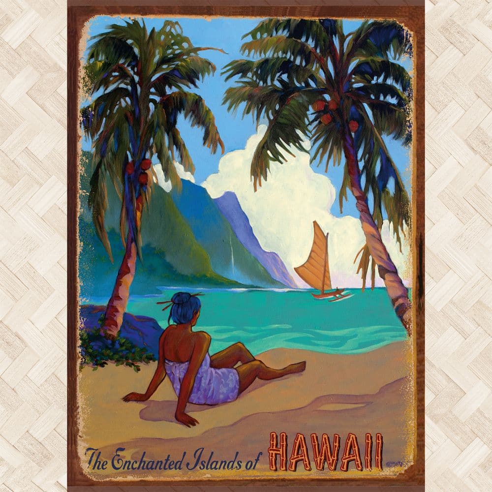 Vintage Hawaii 2027 Deluxe Wall Calendar Third Alternate Image