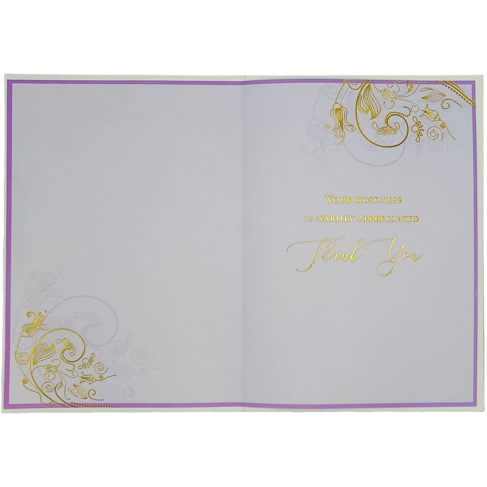 Purple Orchid Thank You Card Alt2