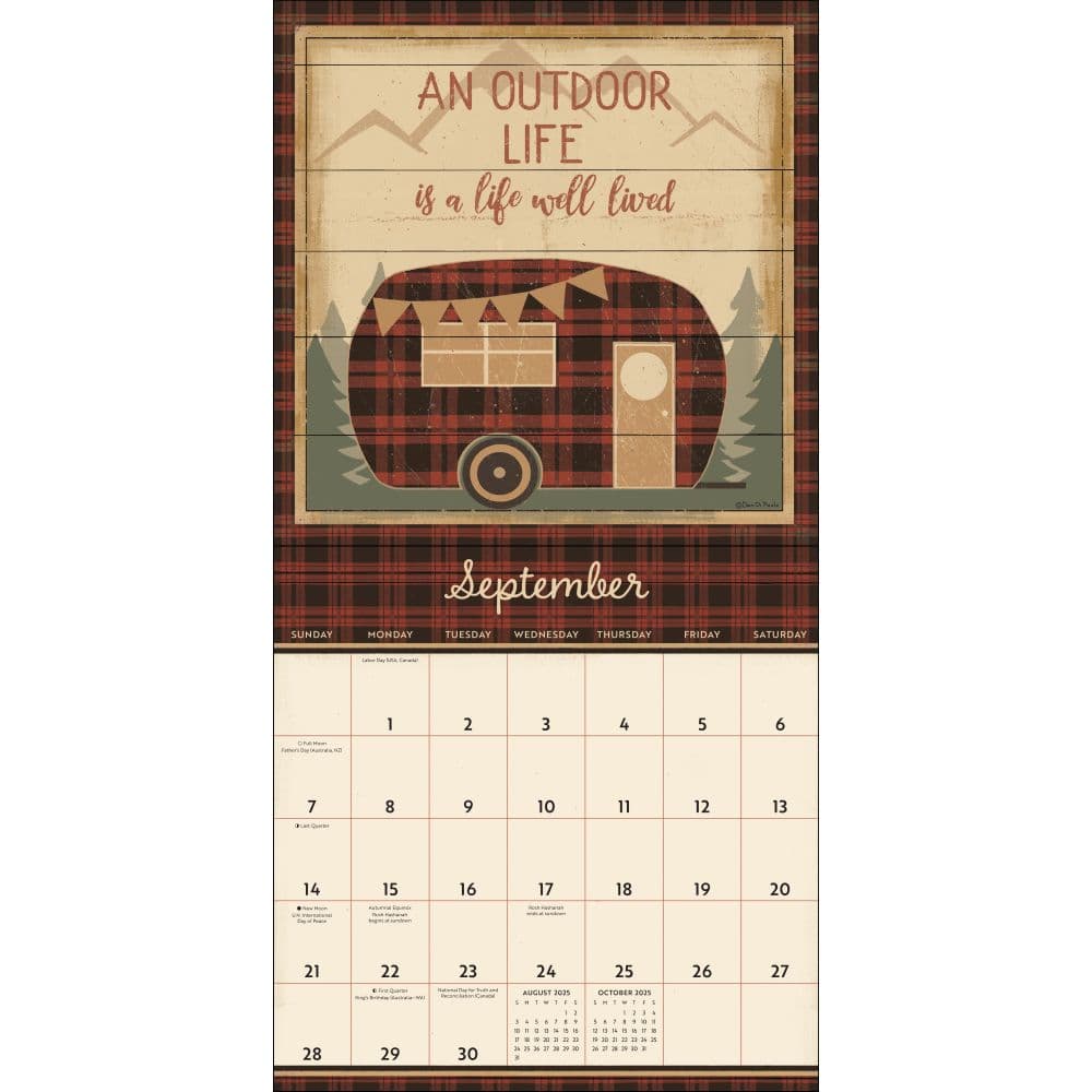 Happy Campers 2025 Wall Calendar Second Alternate Image width=&quot;1000&quot; height=&quot;1000&quot;