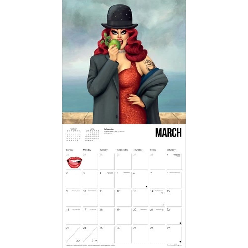 Art Of Drag 2025 Wall Calendar Second Alternate Image