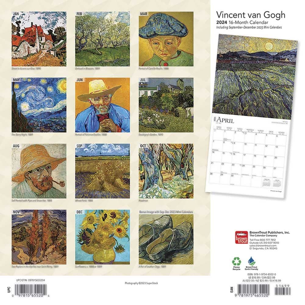 Van Gogh 2024 Wall Calendar First Alternate Image width=&quot;1000&quot; height=&quot;1000&quot;