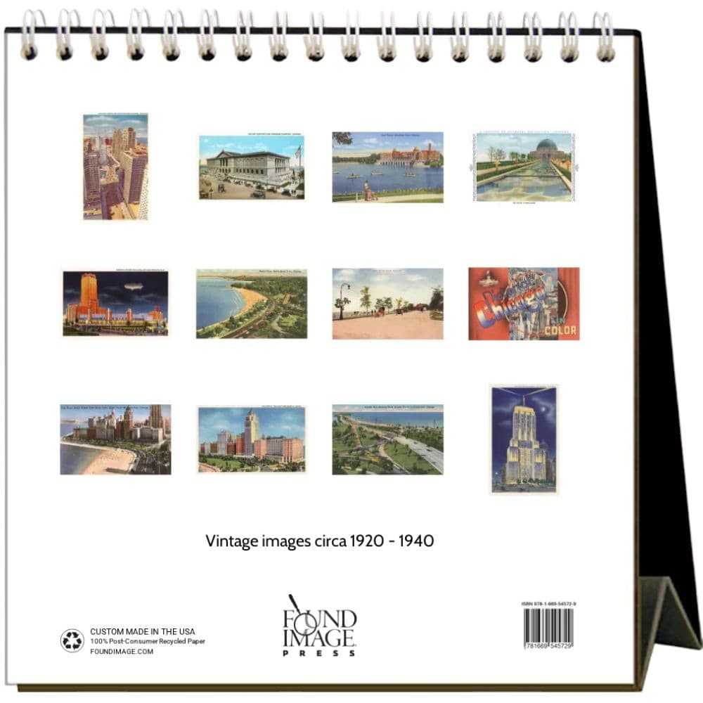 Chicago Nostalgic 2026 Easel Desk Calendar First Alternate Image