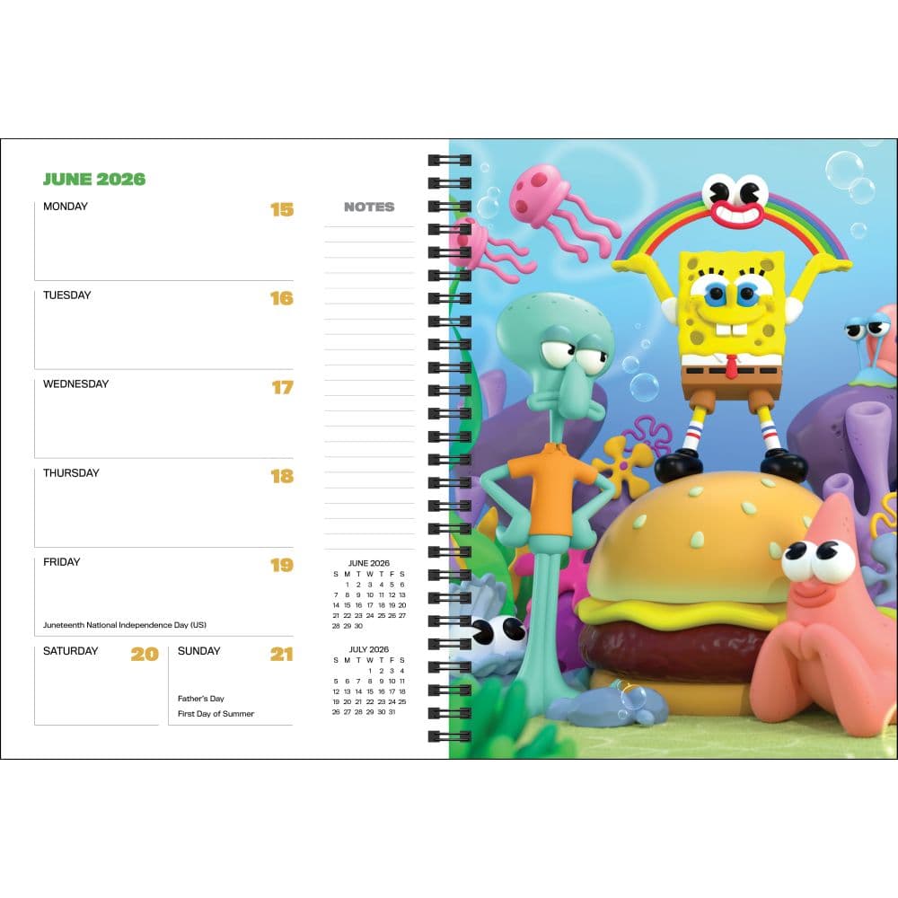 Spongebob Squarepants 2026 Planner Third Alternate Image