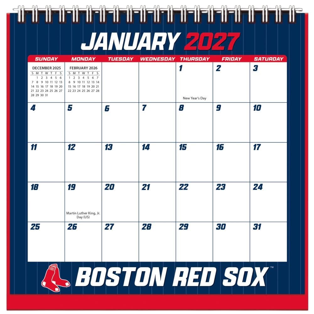 image MLB Boston Red Sox 2027 Easel Desk Calendar Main Product Image