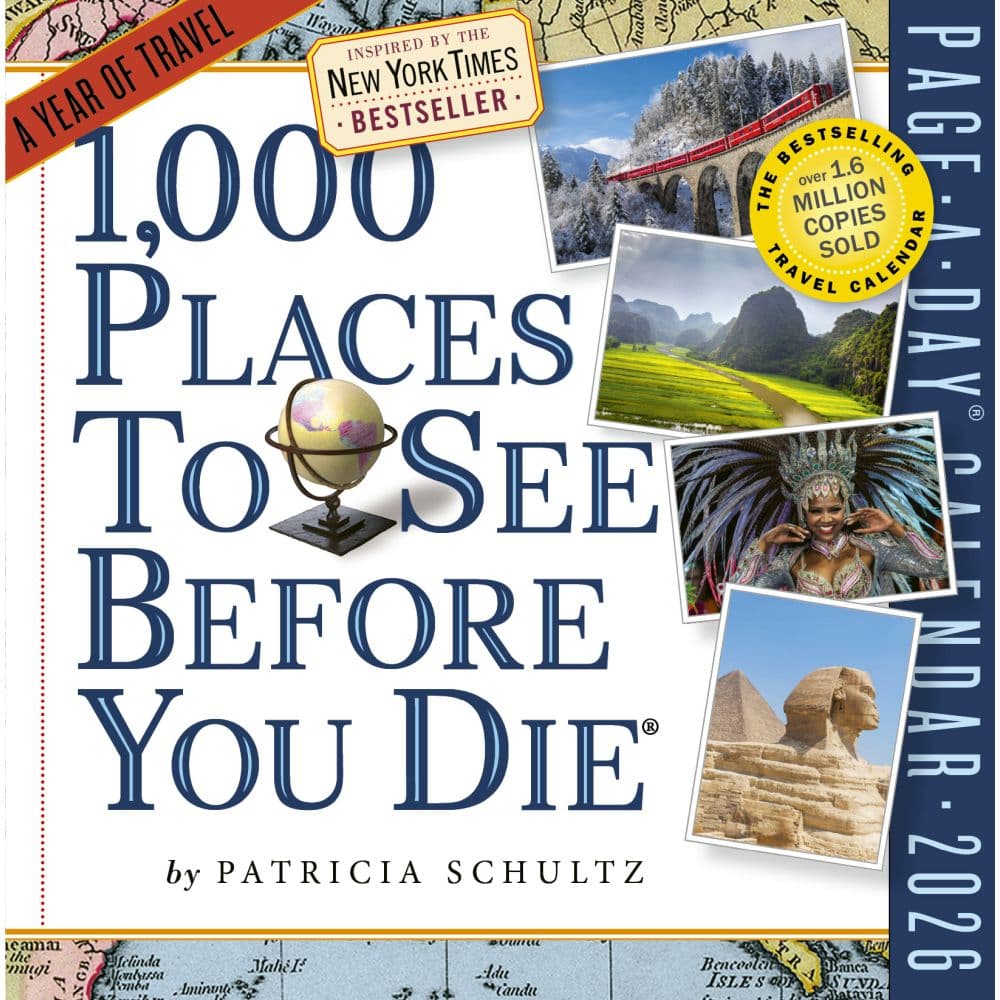 1000 Places To See 2026 Desk Calendar Second Alternate Image