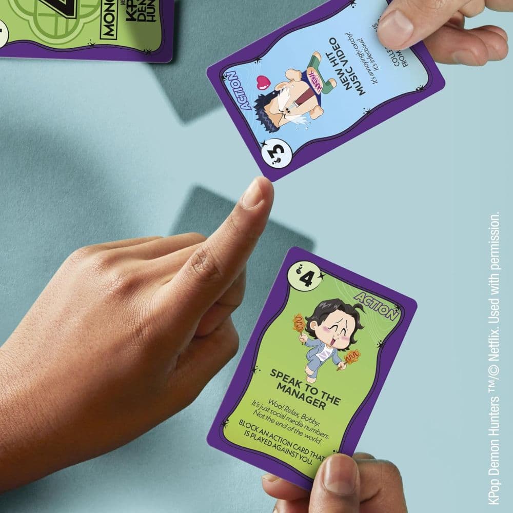 Monopoly Deal KPOP Demon Hunters Card Game Fourth Alternate Image