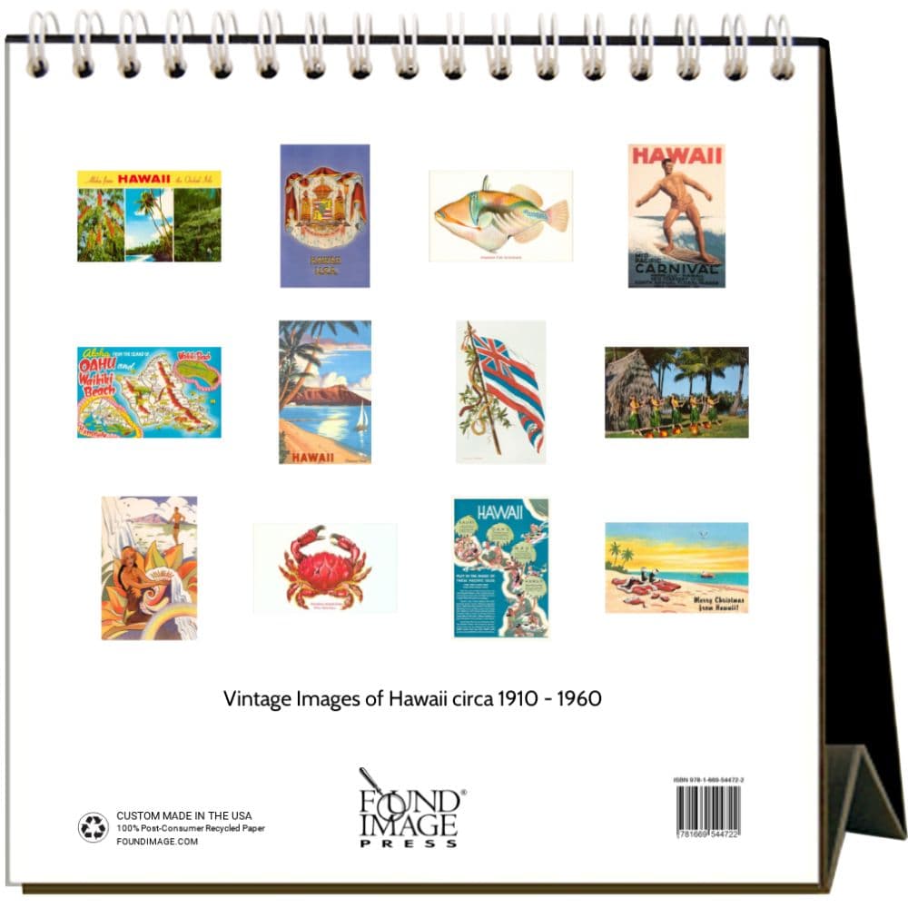 Nostalgic Hawaii 2025 Easel Desk Calendar First Alternate Image width="1000" height="1000"