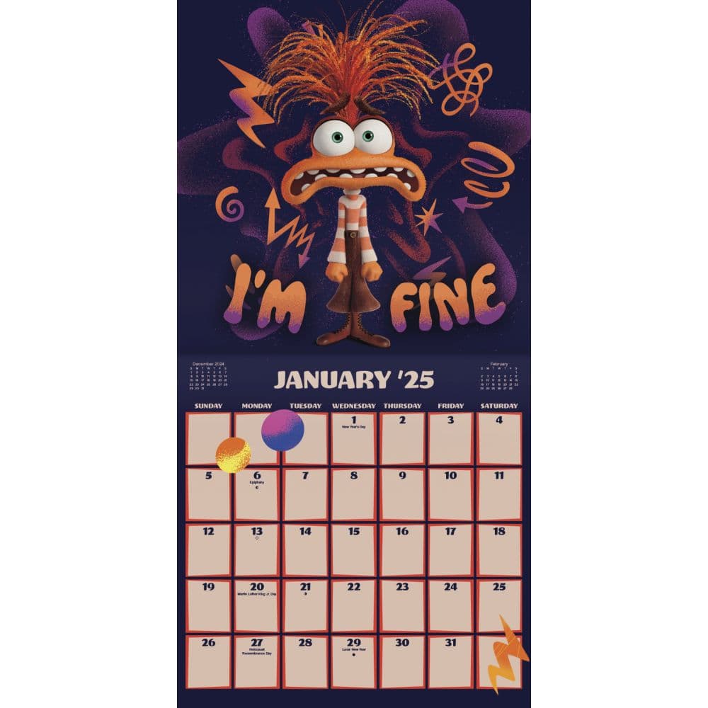 Inside Out 2 2025 Wall Calendar First Alternate Image width=&quot;1000&quot; height=&quot;1000&quot;