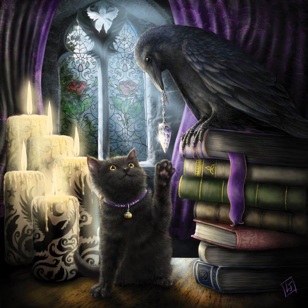 Magical Mystical Cats 2025 Wall Calendar - Calendars.com