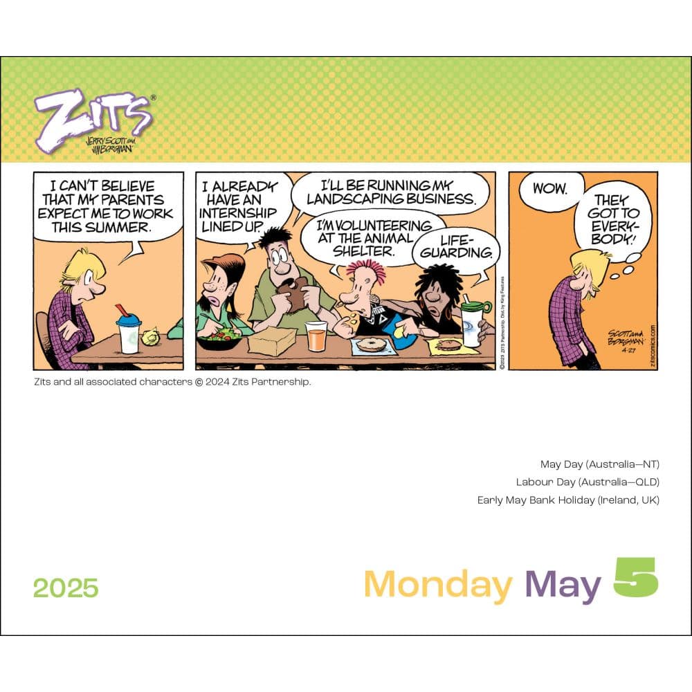 Zits 2025 Desk Calendar Third Alternate Image width=&quot;1000&quot; height=&quot;1000&quot;