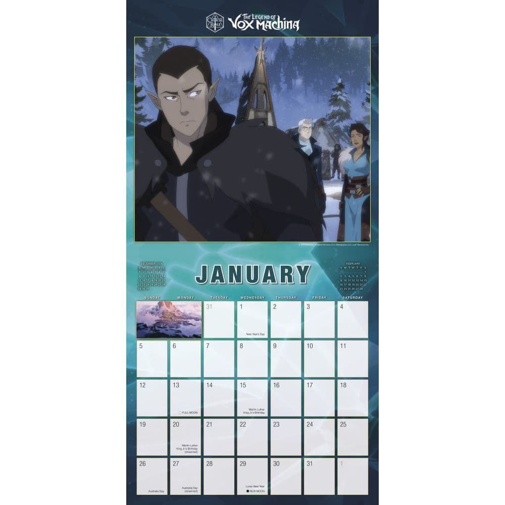 Legend Of Vox Machina 2025 Wall Calendar Second Alternate Image width=&quot;1000&quot; height=&quot;1000&quot;