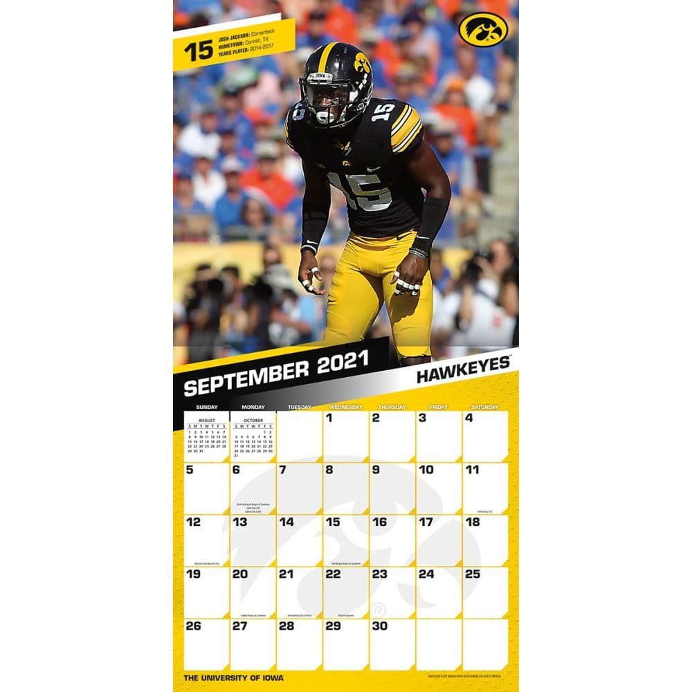 Iowa Hawkeyes 2022 Wall Calendar - Calendars.com