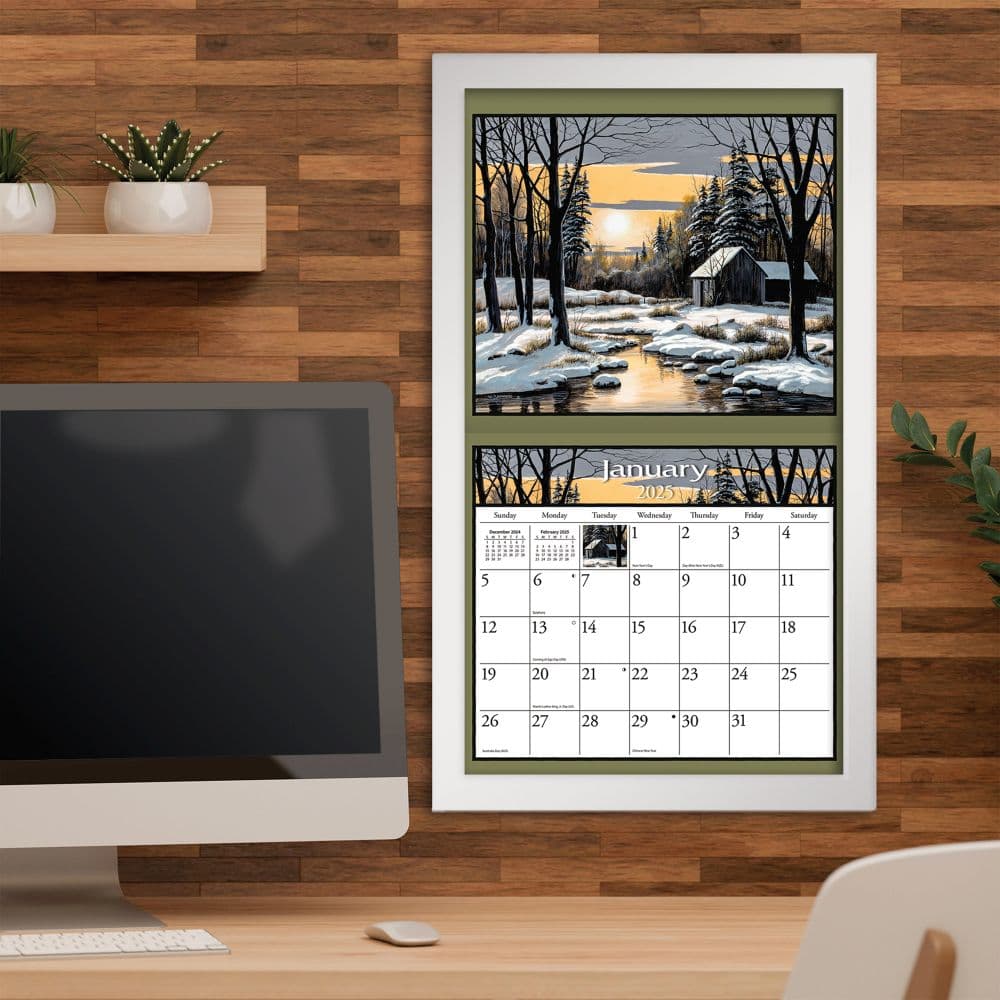 Lure of the Outdoors by Bill Saunders 2025 Wall Calendar