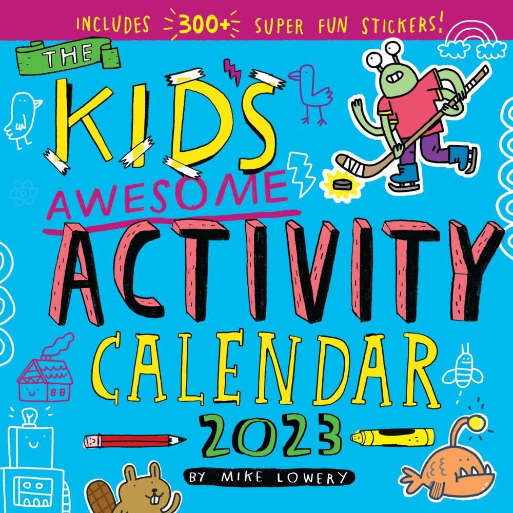 Kids Awesome Activity 2023 Wall Calendar