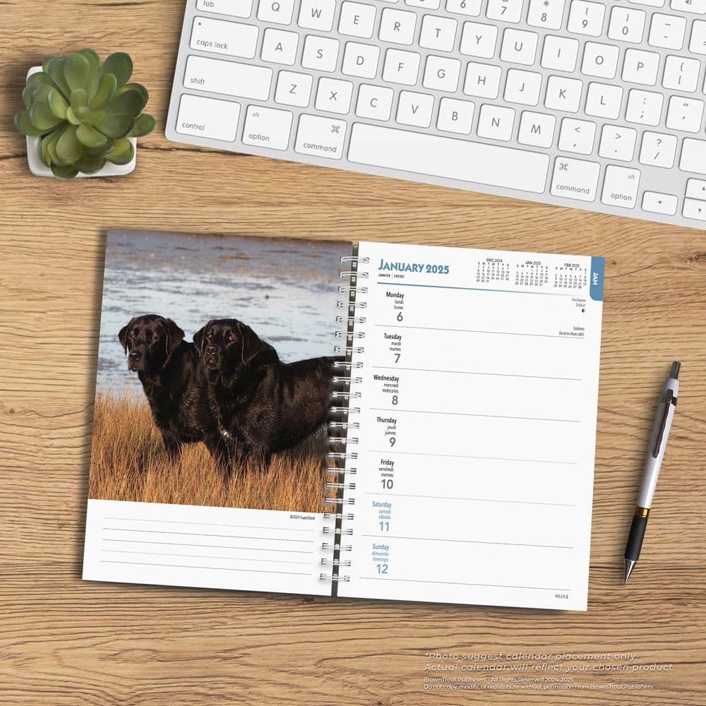 Black Labrador Retrievers 2025 Planner Fourth Alternate Image