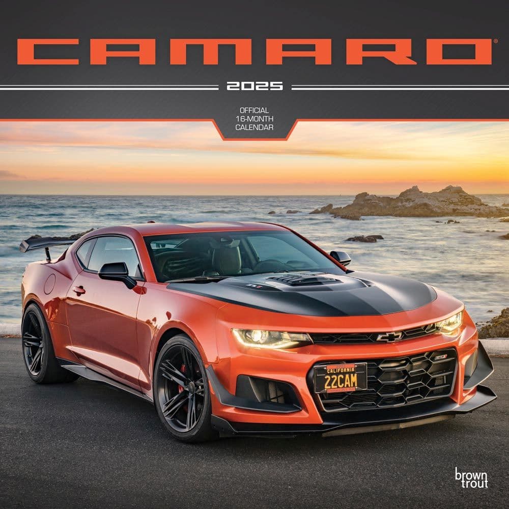 Camaro 2025 Wall Calendar