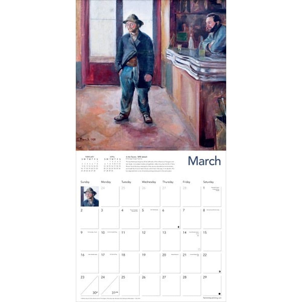 Munch 2025 Wall Calendar Second Alternate Image