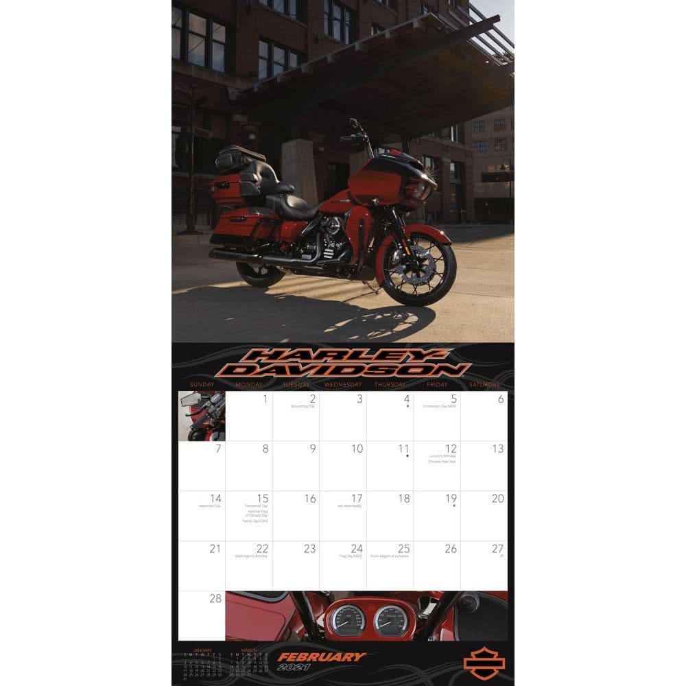 Harley Davidson Exclusive Mini Wall Calendar