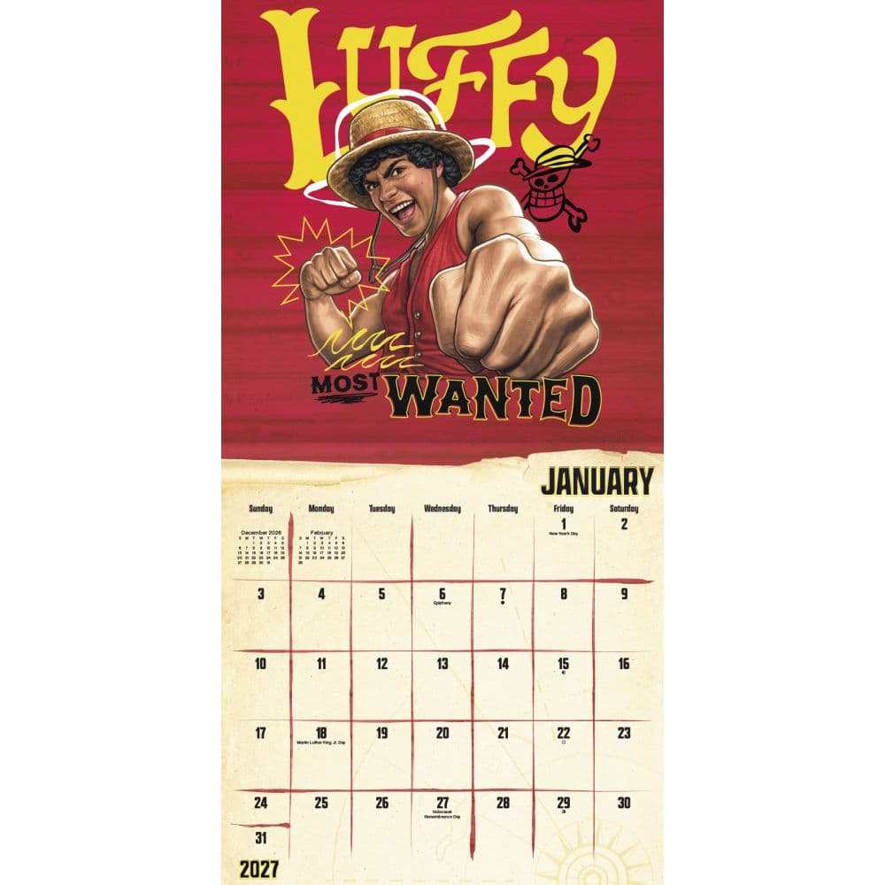 One Piece Live Action 2027 Wall Calendar Second Alternate Image